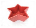 KERAMICKÁ MISKA HVĚZDA ČERVENÁ